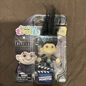 DreamWorks Good Luck Trolls Frankenstein's Monster Figure - Black Hair